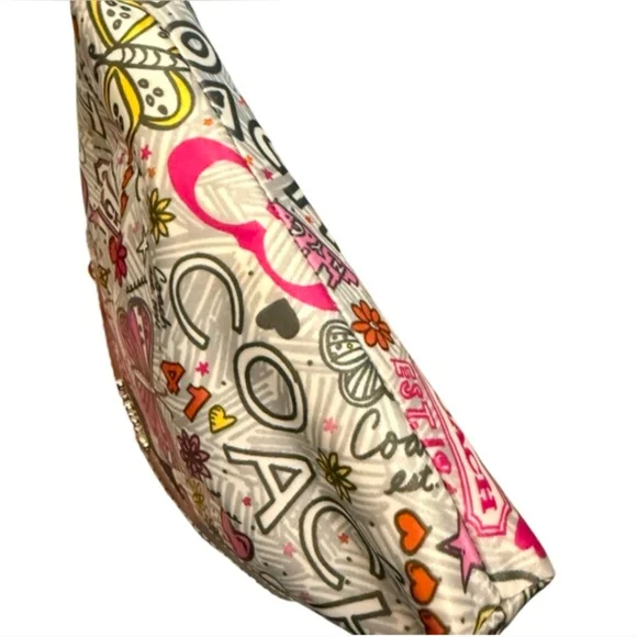 Coach Poppy Butterfly Graffiti Wristlet - Picture 4 of 4